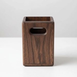 Walnut Wooden Spoon Holder – Kitchen Organizer - Image 1