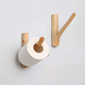 Wood Branch Toilet Paper Holder – Rustic Decor - Image 2