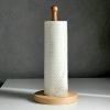 Wooden Paper Towel Holder – Solid Ash Kitchen Stand, Minimalist Countertop Organizer, Handmade Natural Wood Home Decor - Image 1