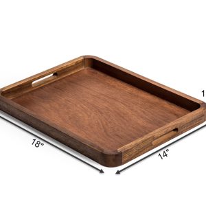 Wooden Serving Tray – Acacia Kitchen Tray - Image 4